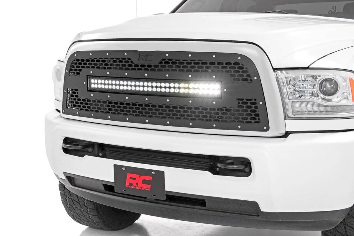 Mesh Grille | 30" Dual Row LED | Black | Ram 2500 / 3500 (13-18)