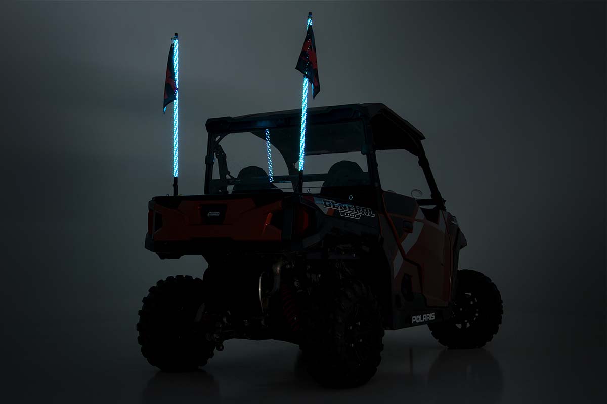 Multi-Color LED | Whip | 4' Long | Pair