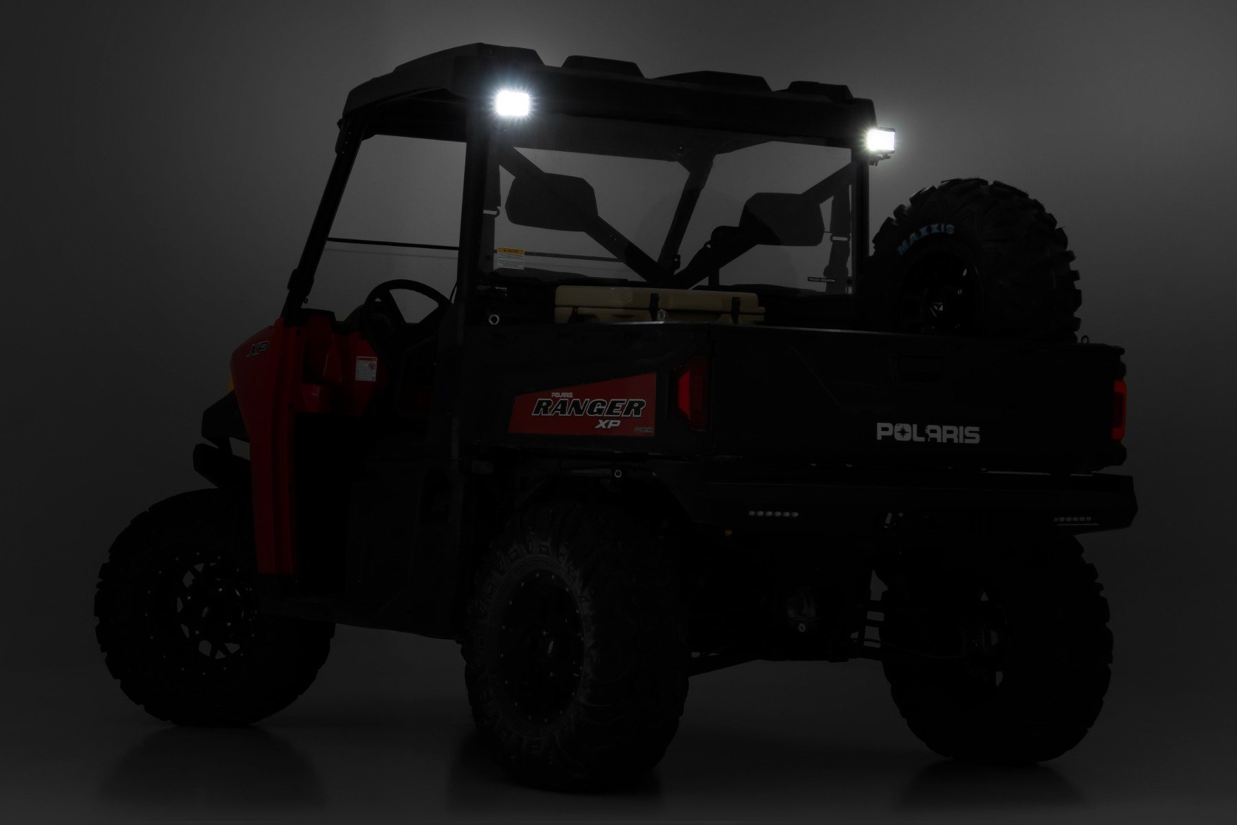 LED Light | RR Cage Mount | 2" Black Spot Pair | Polaris Ranger 1000 / Ranger XP 900 / 1000