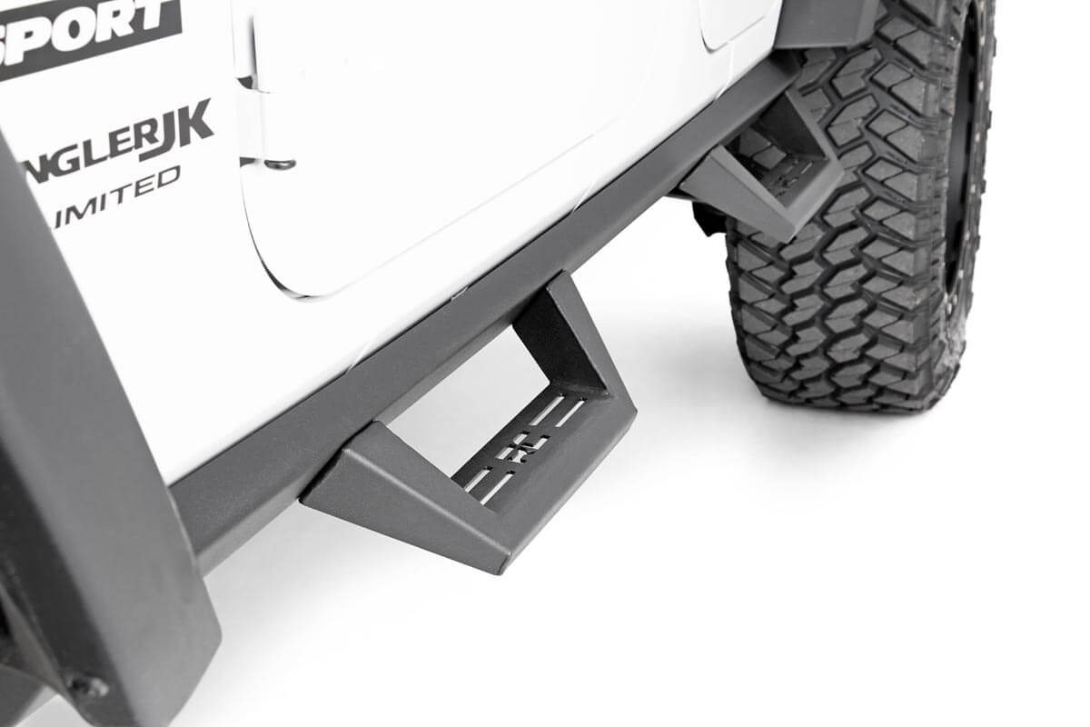 Contoured Drop Steps | 4 Door | Jeep Wrangler Unlimited 2WD / 4WD (2007-2018)