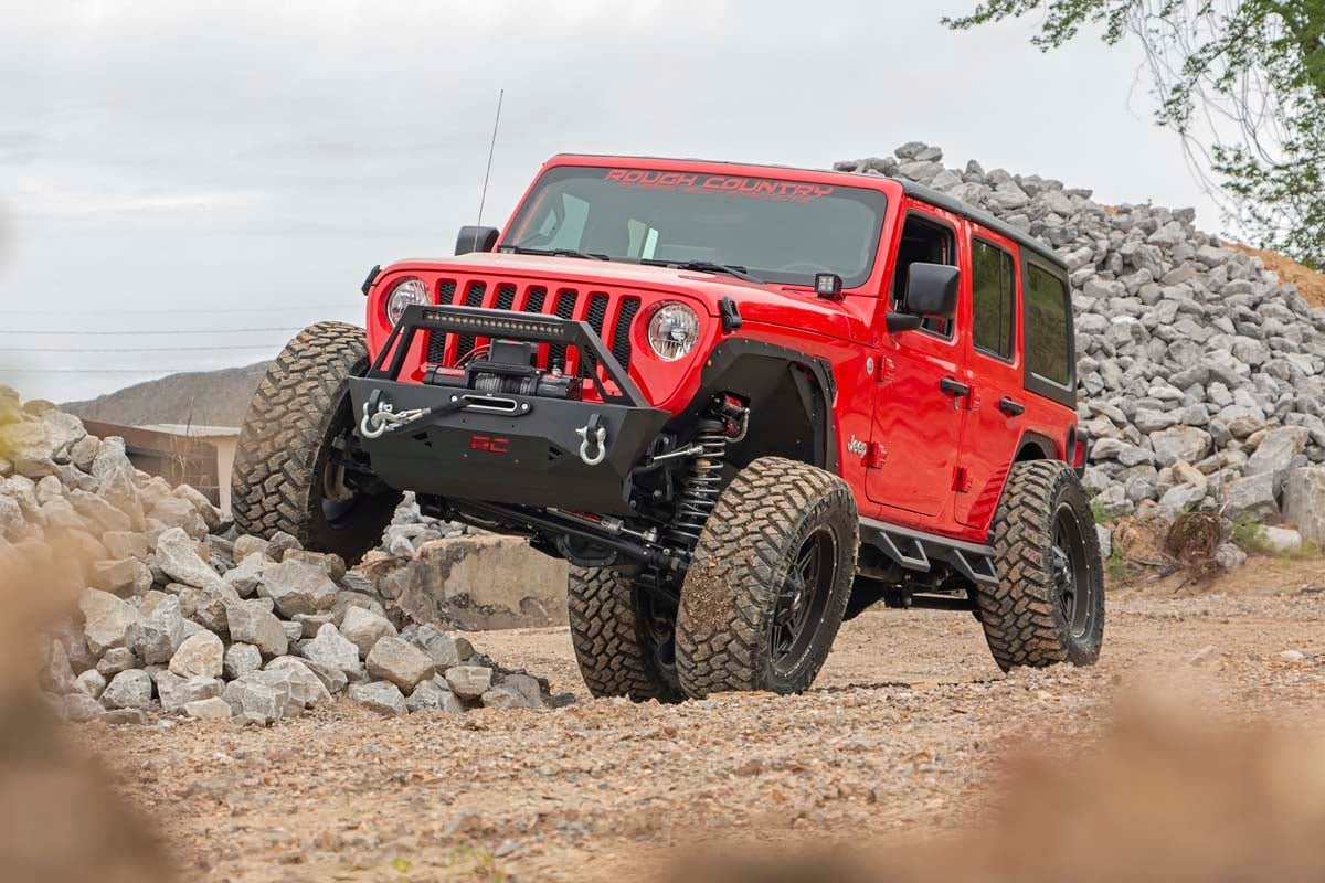 3.5 Inch Lift Kit | Adj Lower | FR D / S | Jeep Wrangler Unlimited 4WD (2024)