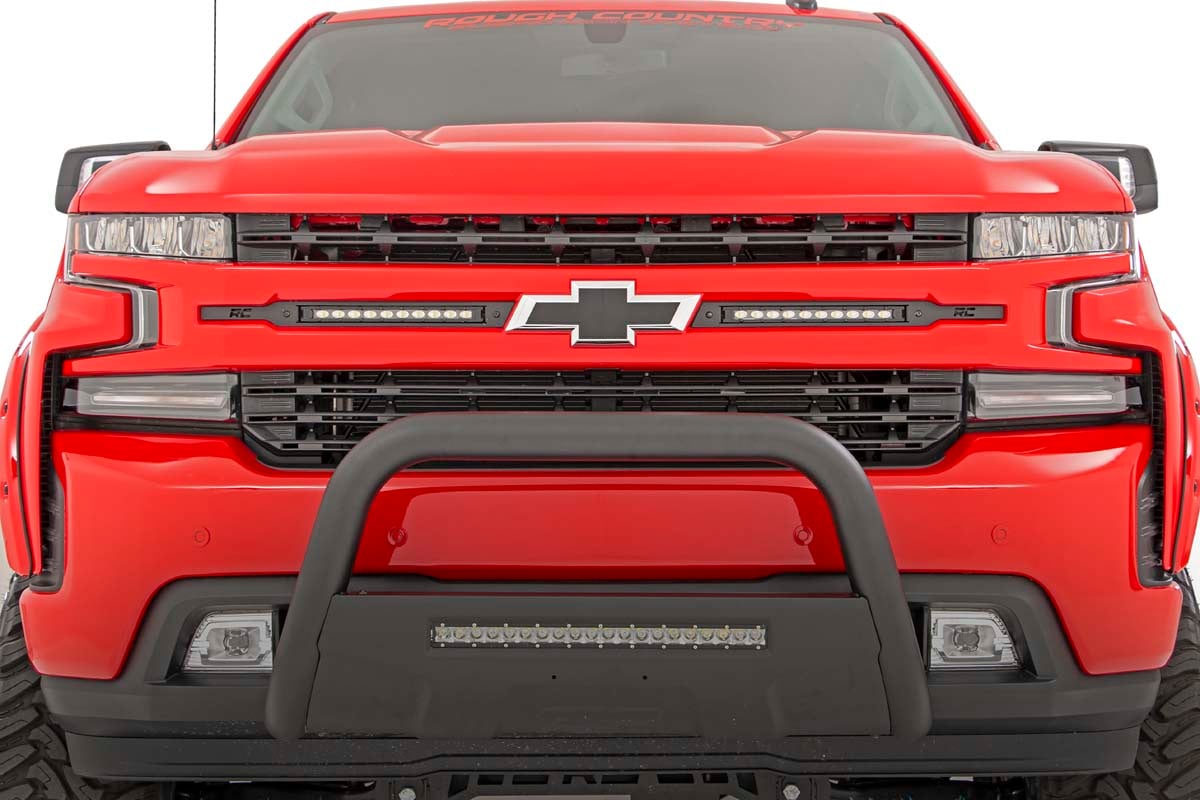 LED Light Kit | Grille Mount | 10" Chrome Slimline Pair | Chevy Silverado 1500 (19-22)