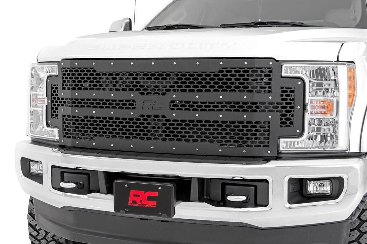 Mesh Grille | Ford F-250 / F-350 Super Duty 2WD / 4WD (2017-2019)