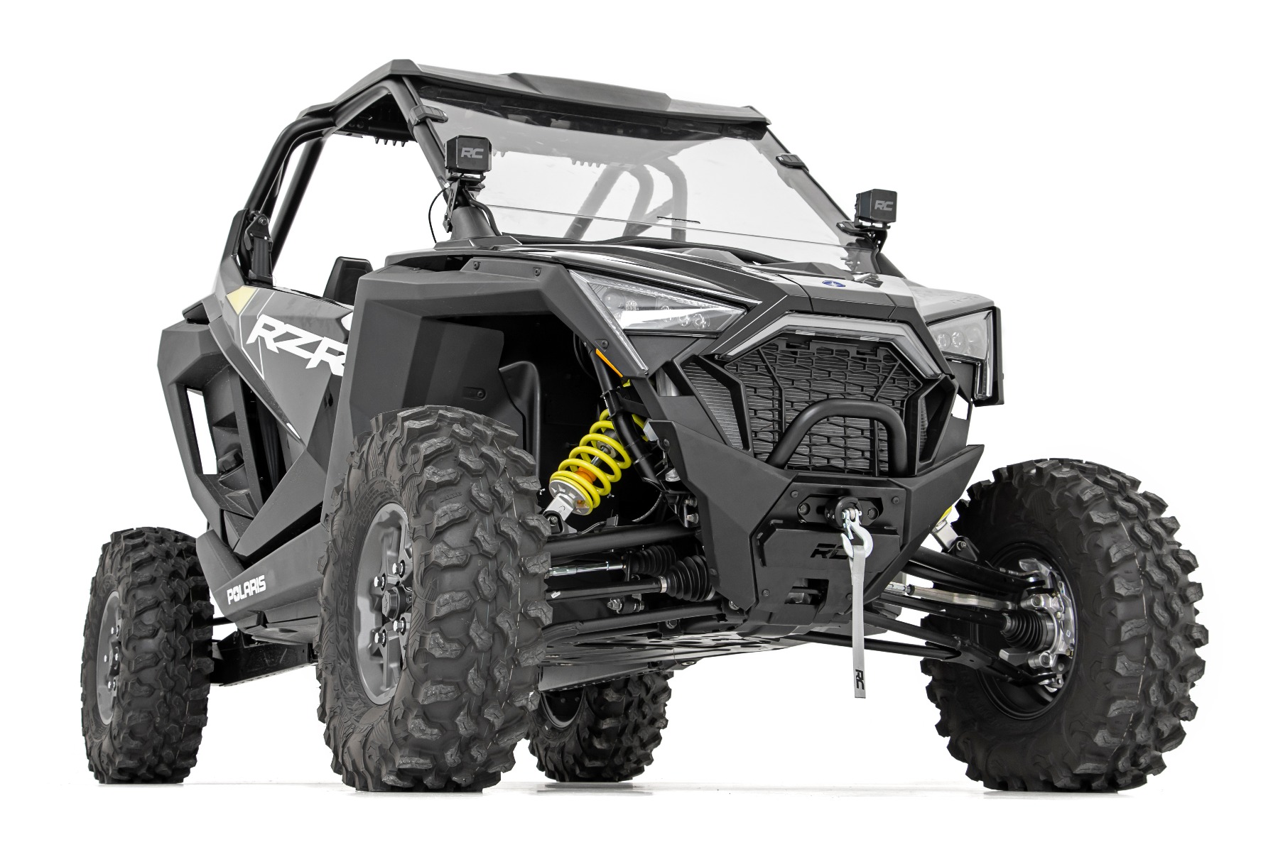 LED Light | A Pillar Mount | 2" Black Pair | White DRL | Polaris RZR PRO XP