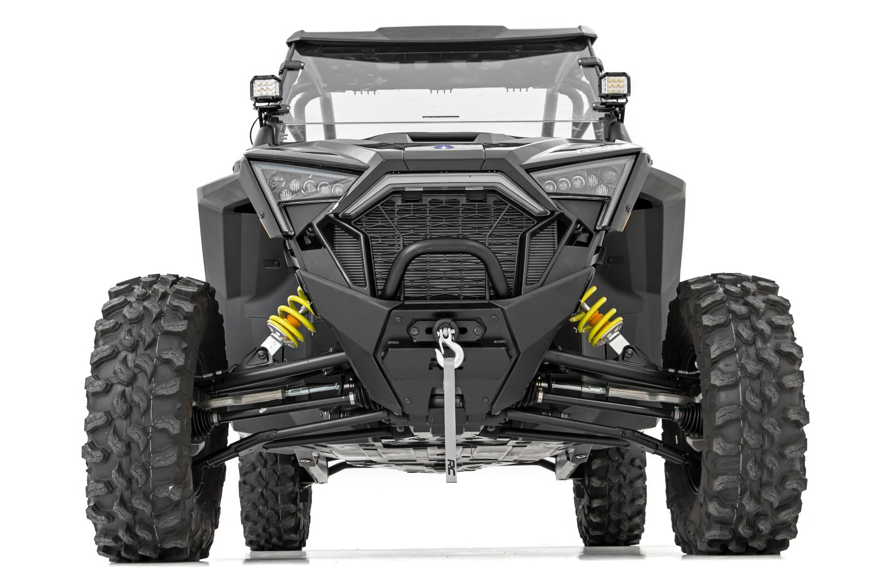 LED Light | A Pillar Mount | 2" Black Pair | White DRL | Polaris RZR PRO XP