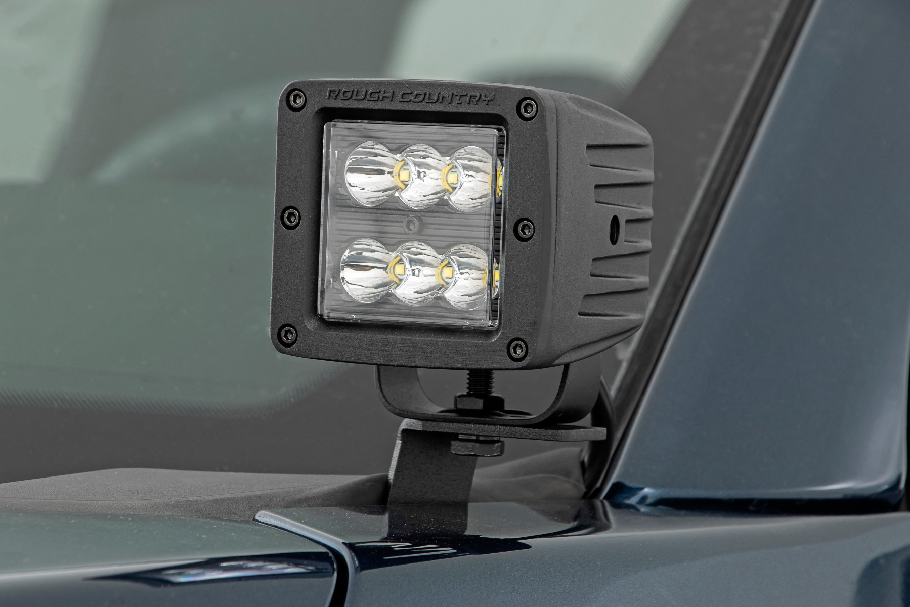 LED Light Kit | Ditch Mount | 2" Black Pair | Spot | Ford F-150 (15-24) / F-150 Lightning (22-24) 