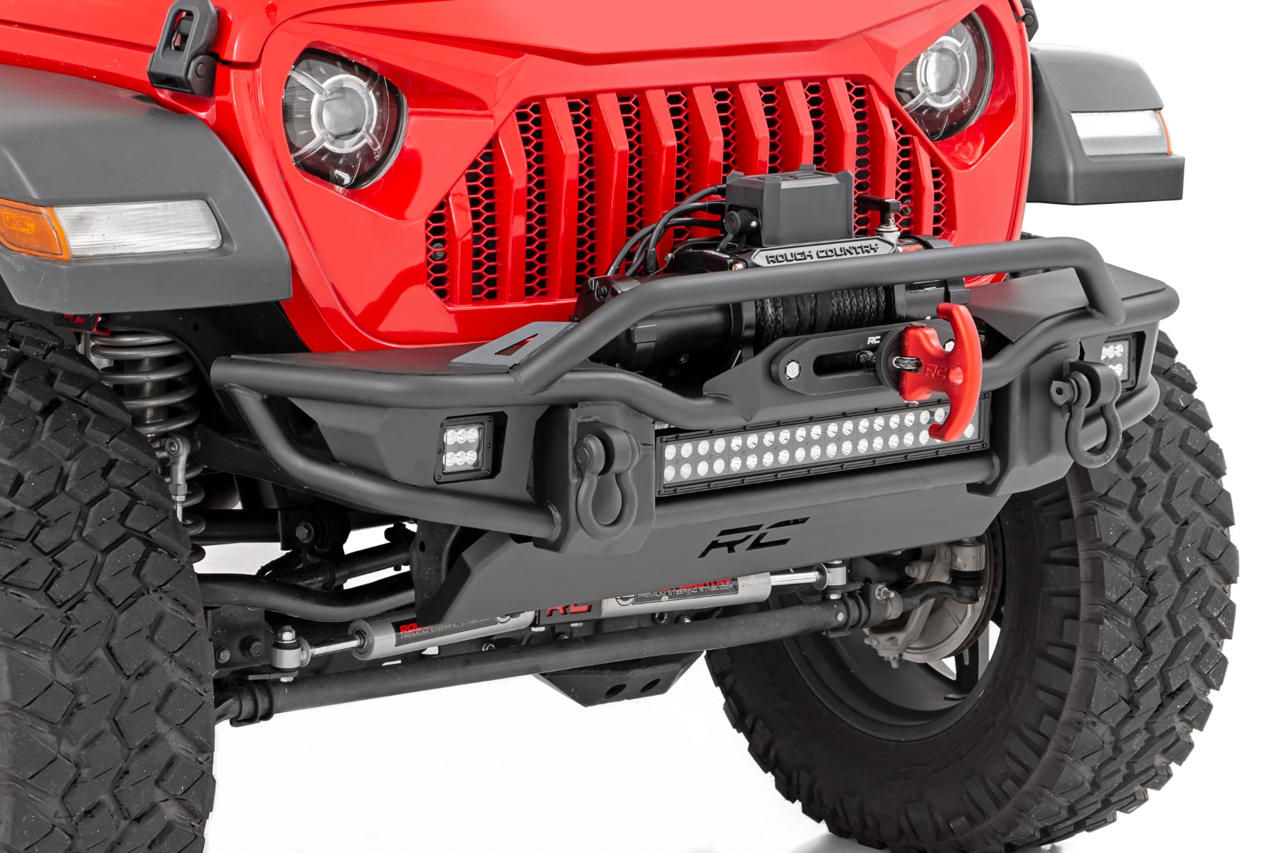 Front Winch Bumper | Tubular | Skid Plate | Jeep Gladiator JT / Wrangler JK & JL 