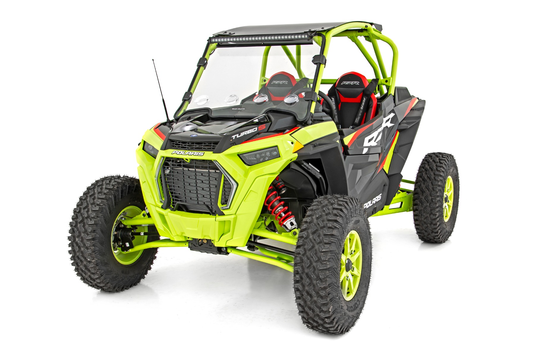 Vented Full Windshield | Scratch Resistant | Polaris RZR Turbo S