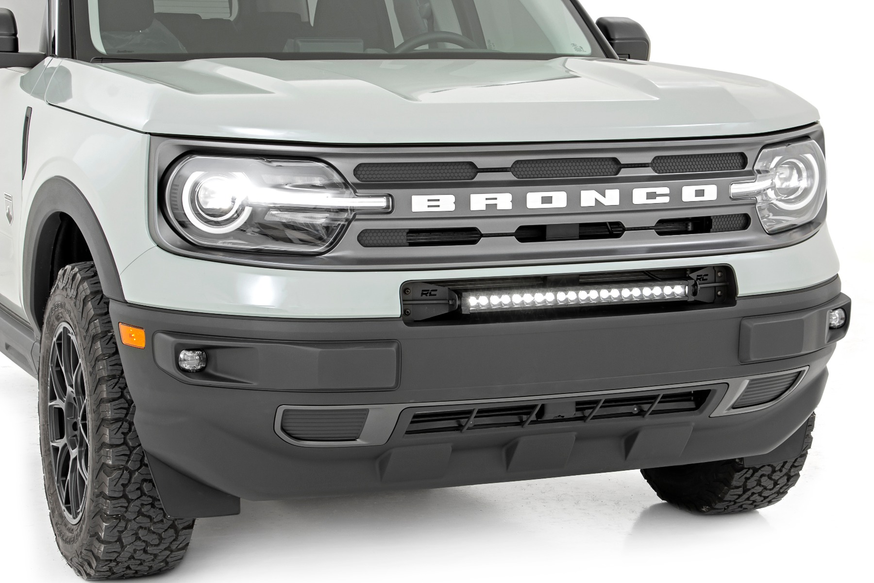 LED Light Kit | Bumper Mount | 20" Black Single Row | Ford Bronco Sport (21-24)