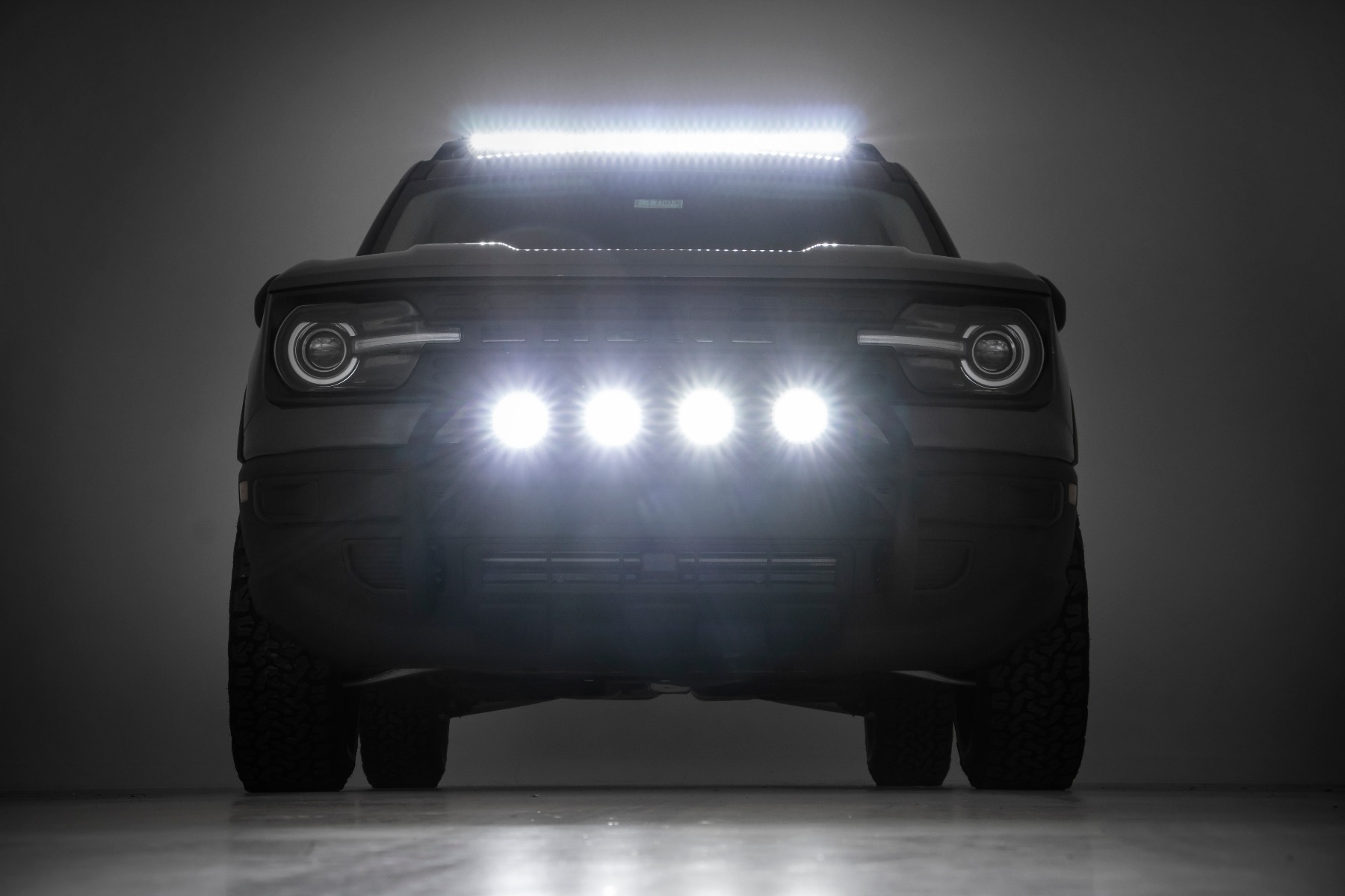 LED Light Kit | Roof Rack Mount | 40" Black Single Row | Ford Bronco Sport (21-23)