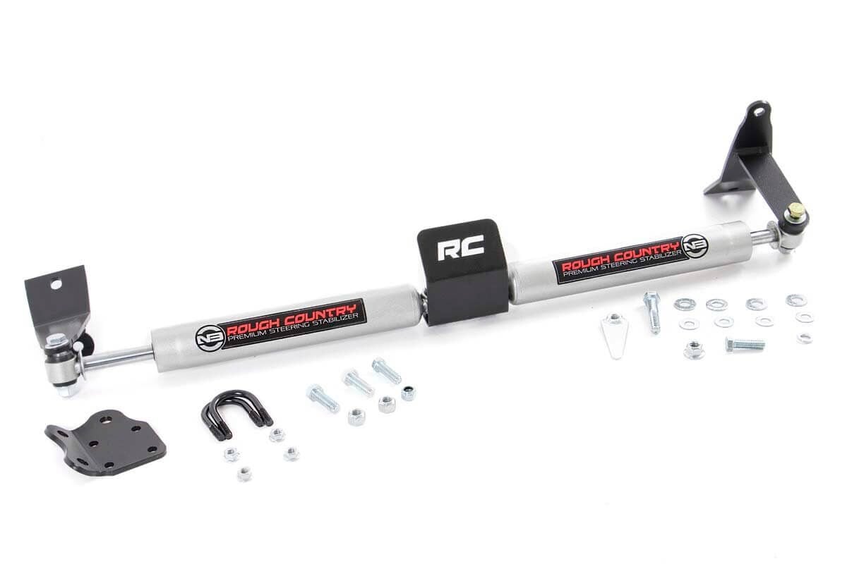 N3 Steering Stabilizer | Dual | 2-8 Inch Lift | Ram 2500 (10-13) / 3500 (10-12) 