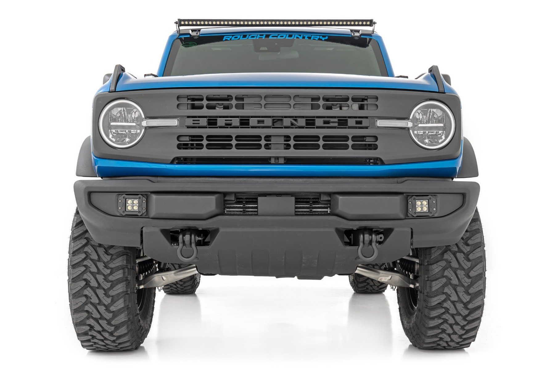 LED Light Kit | Upper Windshield | 50" Black Single Row | Ford Bronco (21-24)