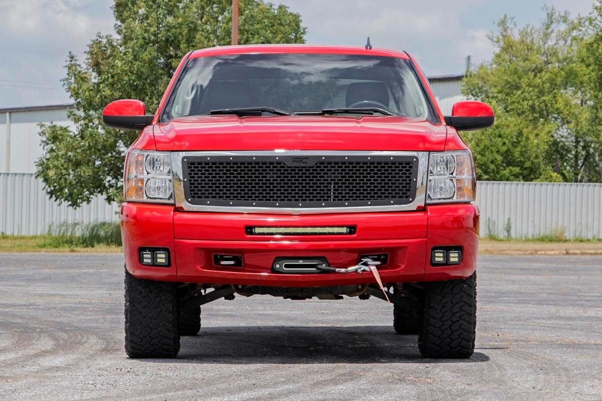 LED Light Kit | Fog | 2" Black Pairs x2 | White DRL | Chevy Silverado 1500 / 2500HD / 3500HD 2WD / 4WD