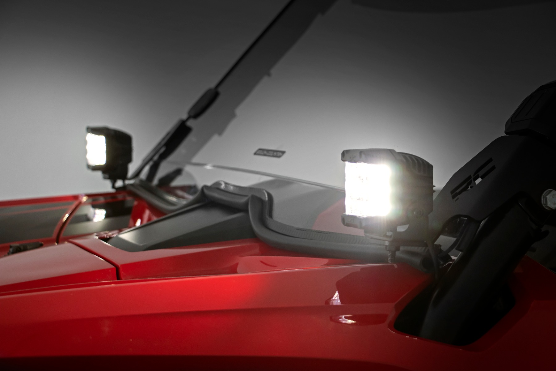 LED Light Kit | Cage Mount | 2" Chrome Pair | Wide Angle | Honda Talon 1000R 