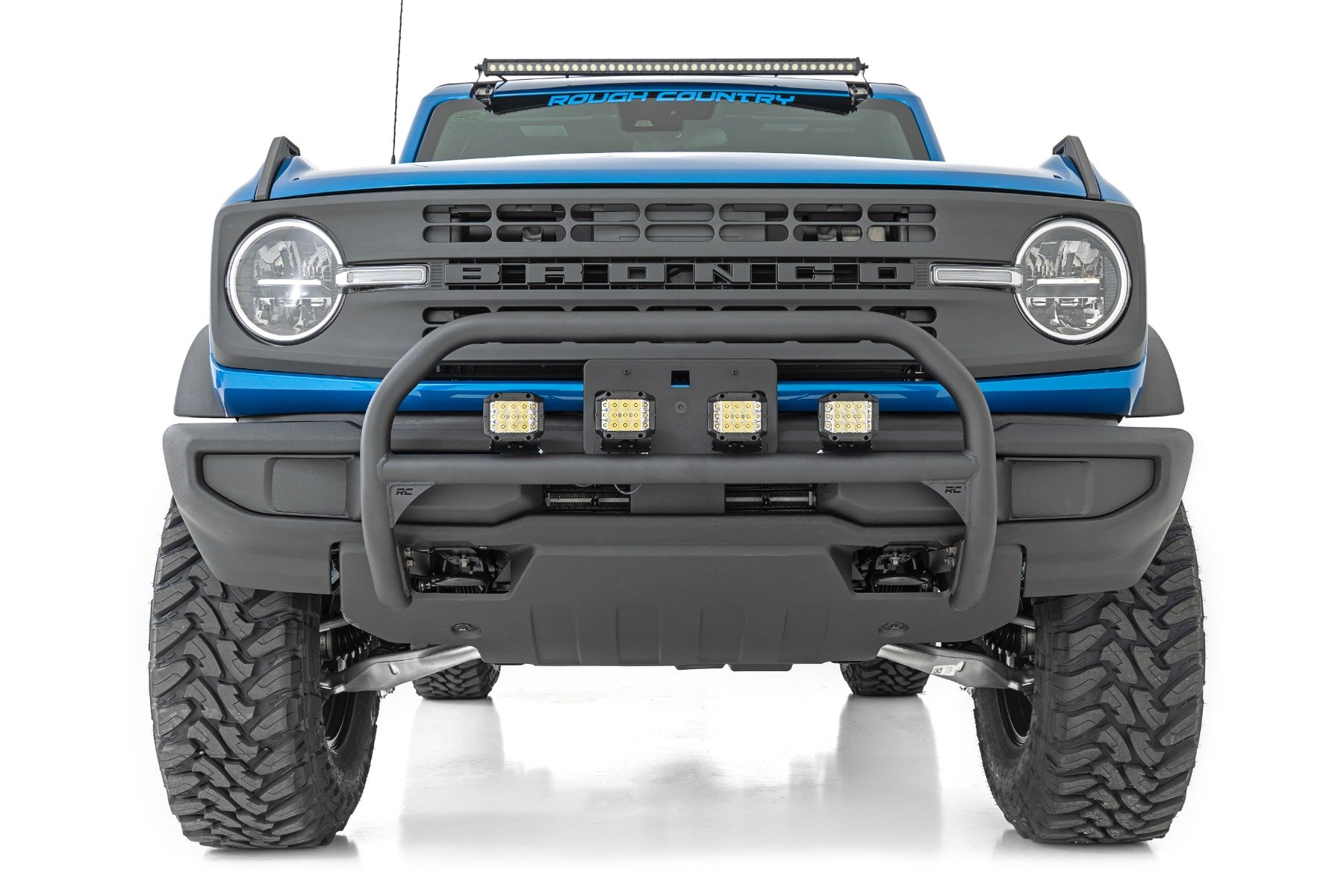 Nudge Bar | 20 Inch Chrome Single Row LED | Ford Bronco 4WD (21-23)