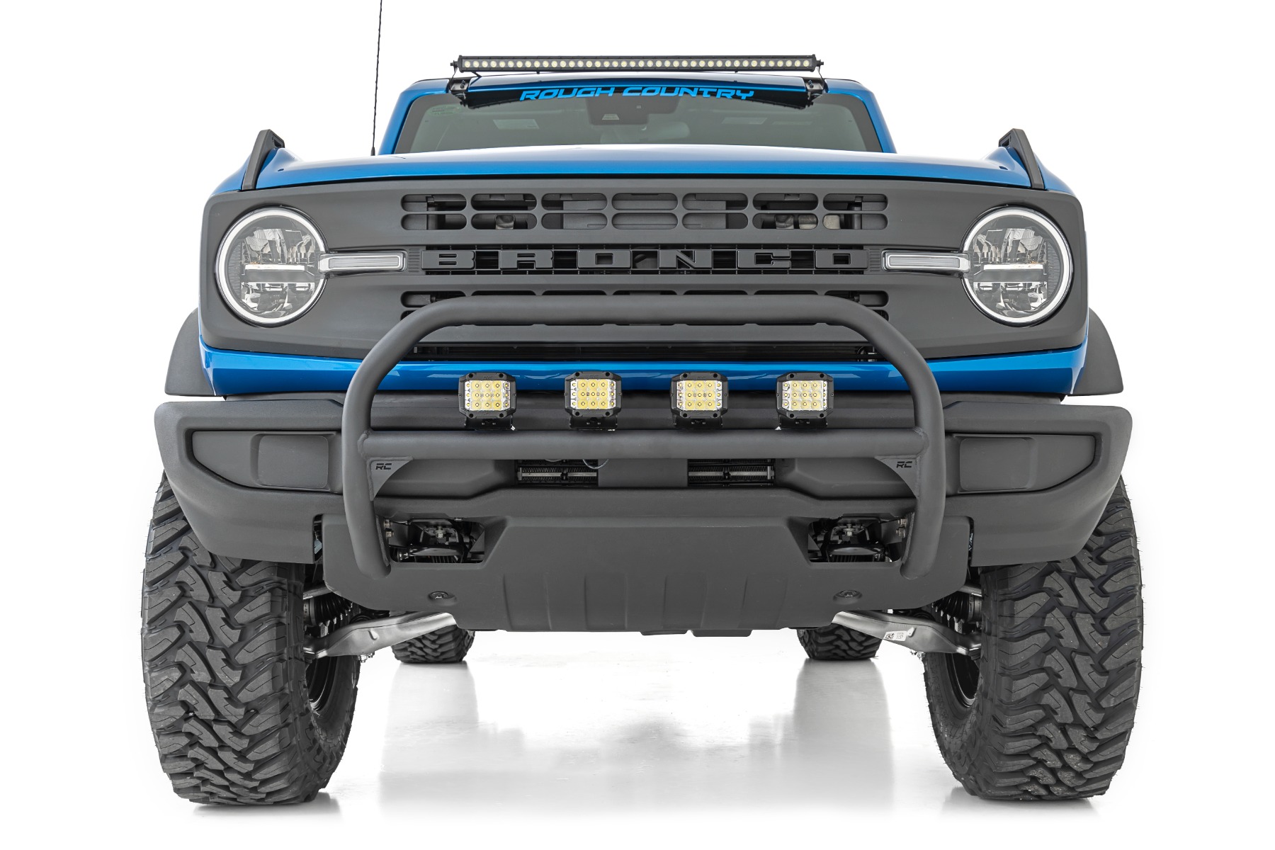 LED Light Kit | Upper Windshield | 40" Black Single Row | Ford Bronco (21-24)