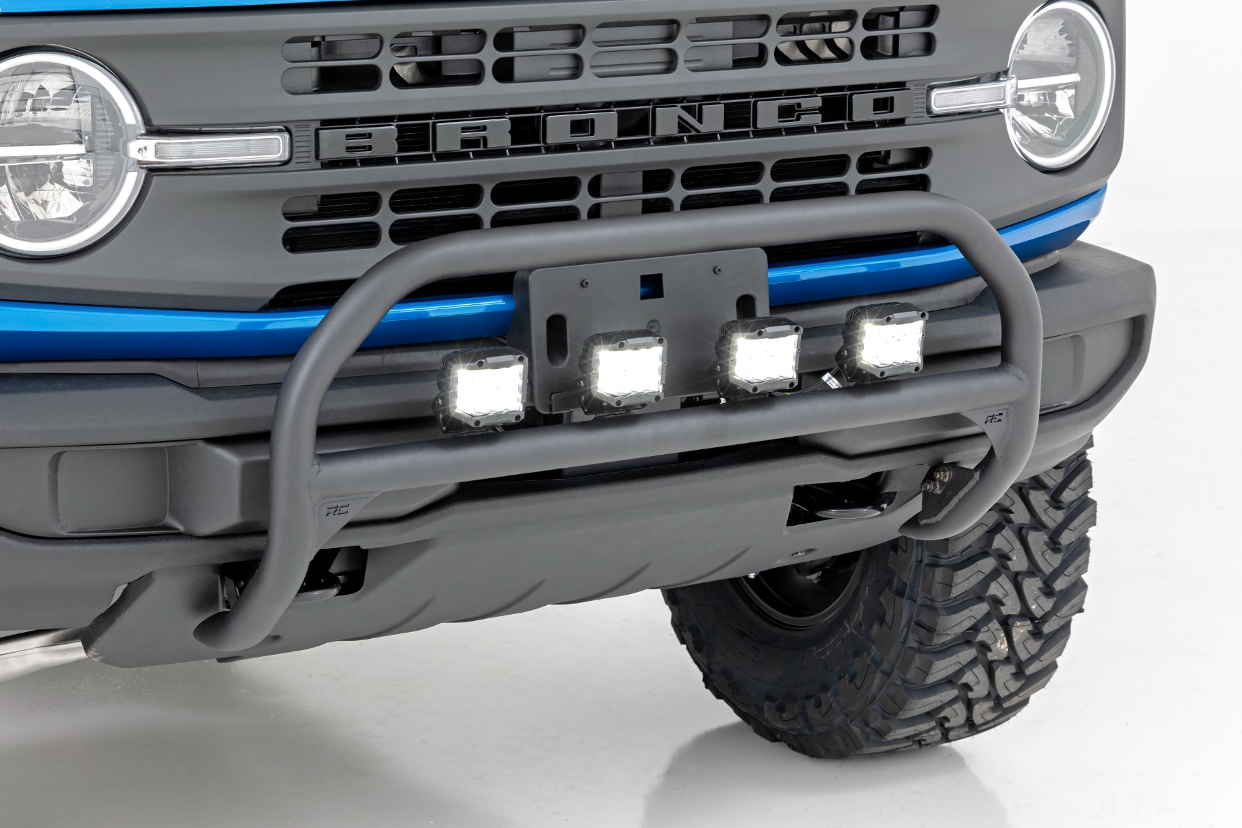Nudge Bar | 3 Inch Wide Angle Led (x4) | Ford Bronco 4WD (21-23)