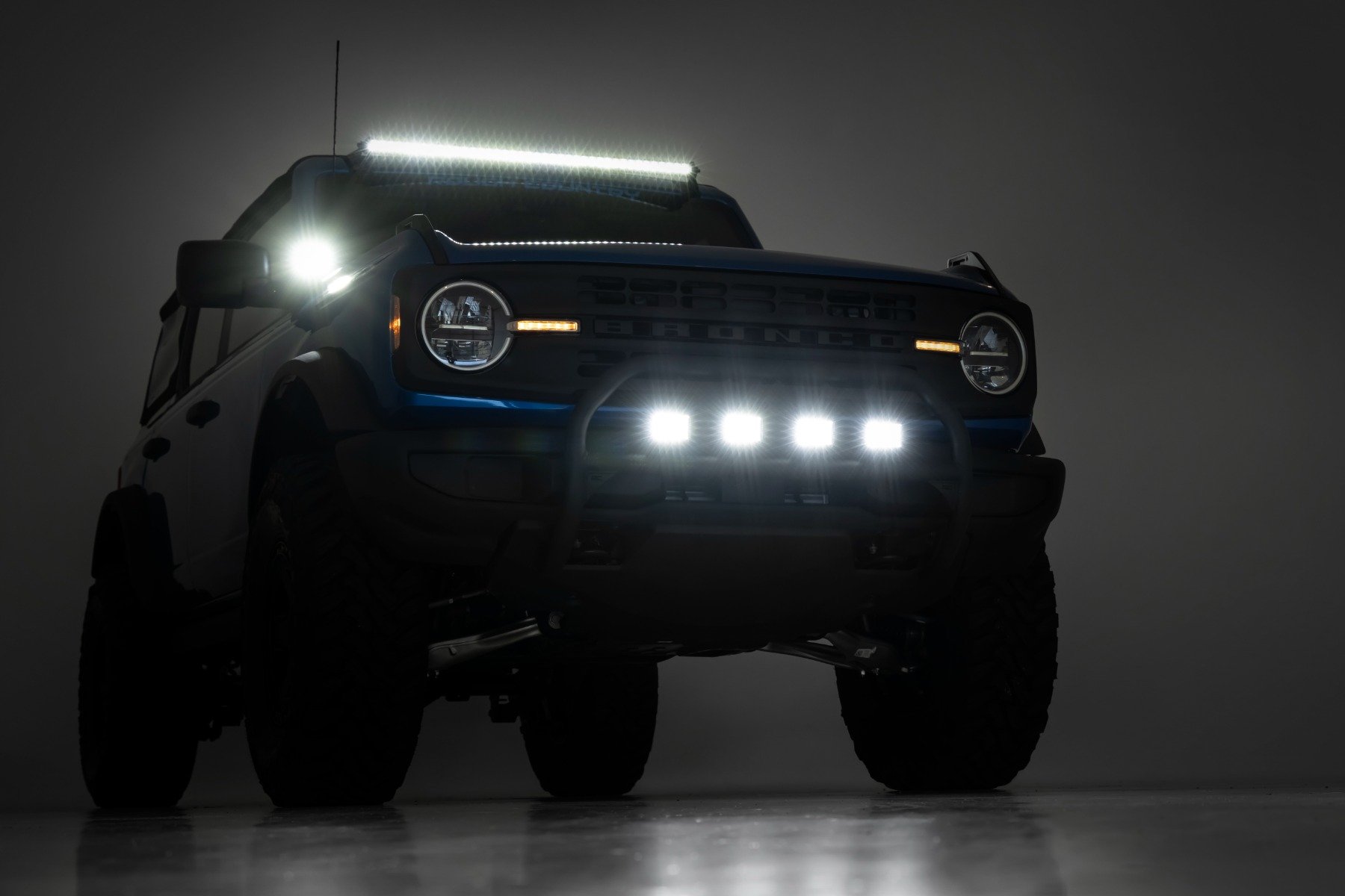 LED Light Kit | Upper Windshield | 40" Black Single Row | Ford Bronco (21-24)