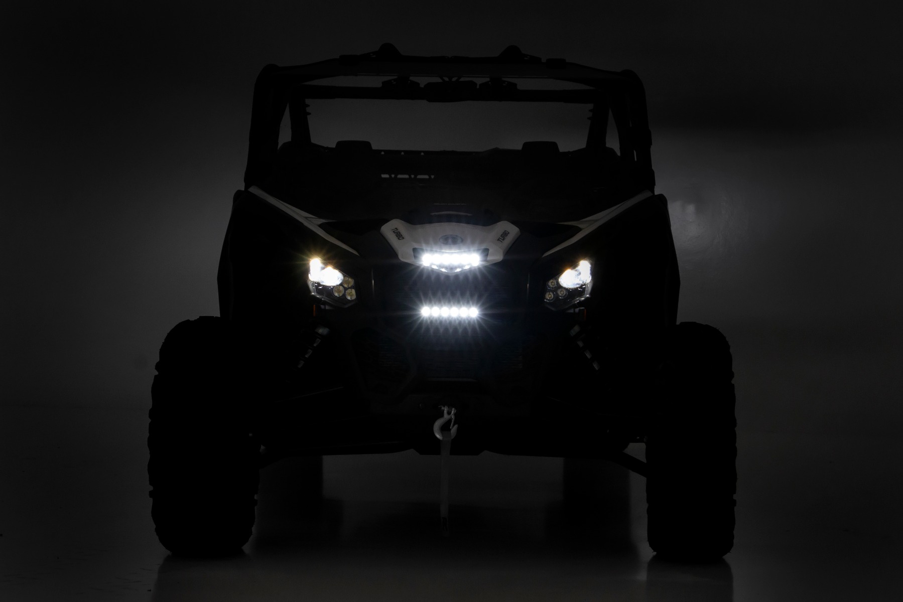 LED Light Kit | Grille Mount | 6" Black Slimline | Can-Am Maverick X3 