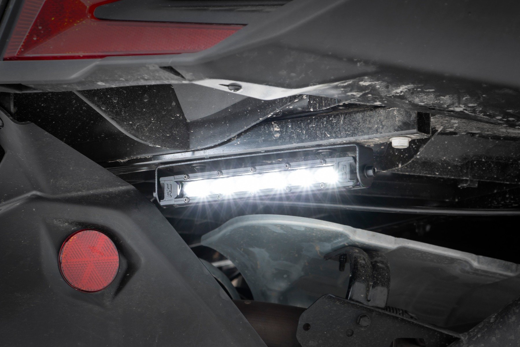 LED Light Kit | Tail Light Mount | 6" Black Slimline Pair | Can-Am Maverick X3 