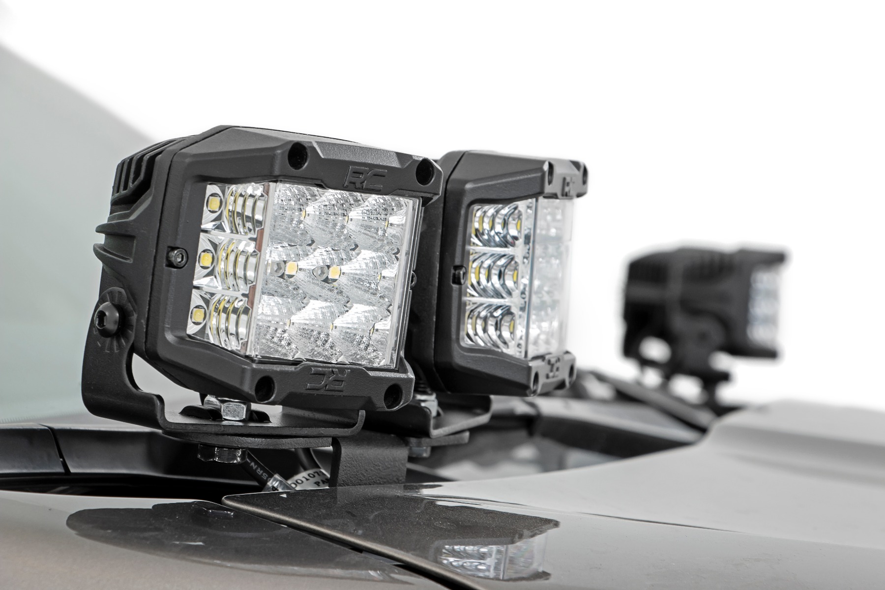 LED Light Kit | Ditch Mount | Dual 2" Black Pairs | White DRL | Subaru Forester (14-18)