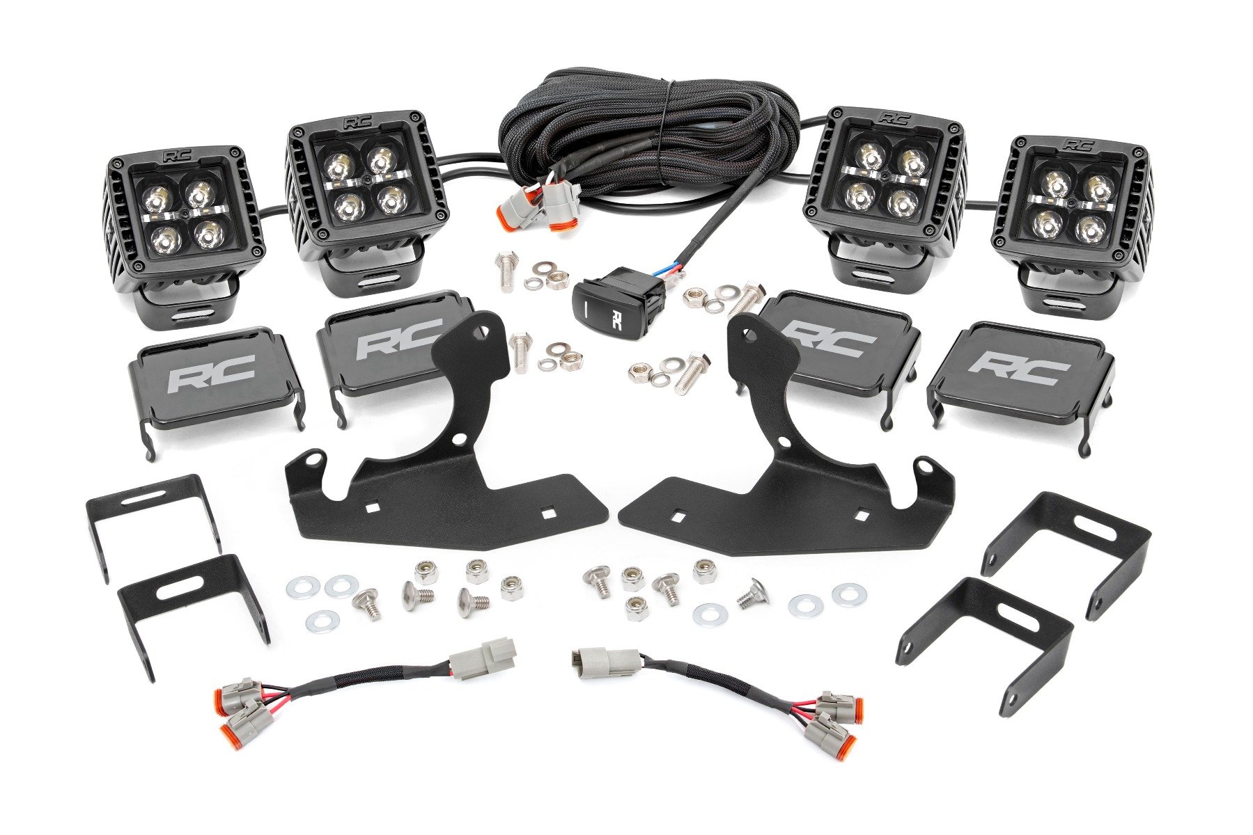 Chevrolet LED Fog Light Kit | Black Series w / Amber DRL (11-14 Silverado HD)