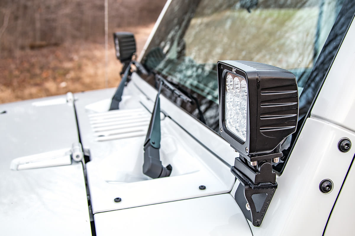 Light Mounts | Lower Windshield | Jeep Wrangler JK(2007-2018)