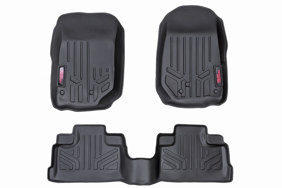 Floor Mats | FR & RR | 4 Door | Jeep Wrangler JK 2WD / 4WD (07-13)