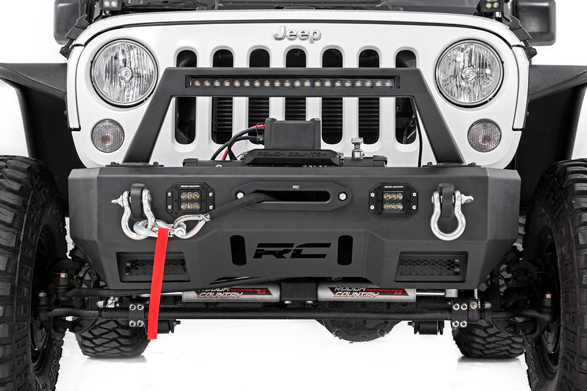 FR Bumper | Stubby | Hoop | BLK LED | Jeep Gladiator JT / Wrangler JK & JL 