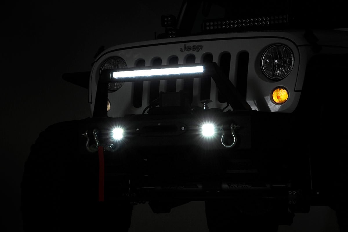 FR Bumper | Stubby | Hoop | BLK LED | Jeep Gladiator JT / Wrangler JK & JL 