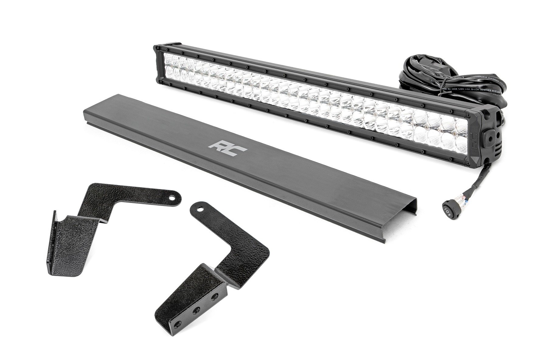 LED Light Kit | Bumper Mount | 30" Chrome Dual Row | White DRL | Toyota FJ Cruiser (07-14)