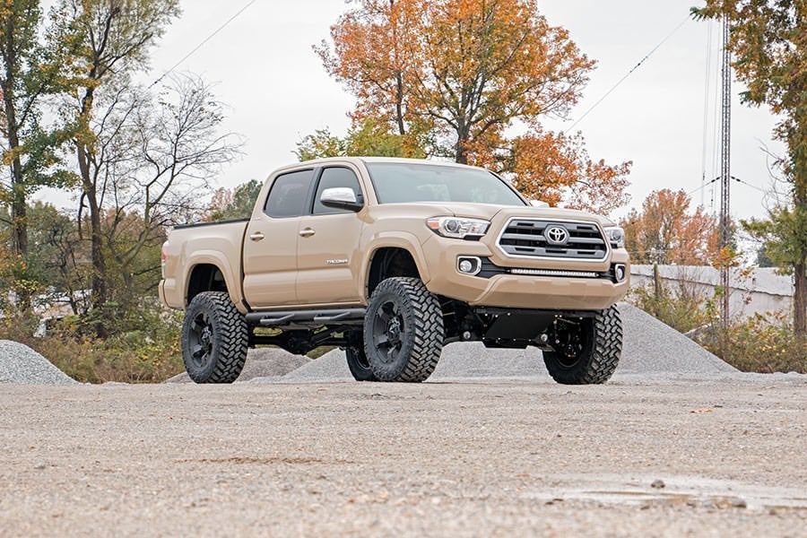 LED Light Kit | Lower Grille Mount | 30" Black Single Row | White DRL | Toyota Tacoma (16-23)