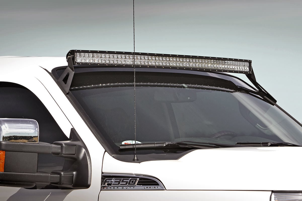 LED Light Mount | Upper Windshield | 54" Curved | Ford Super Duty (99-16)