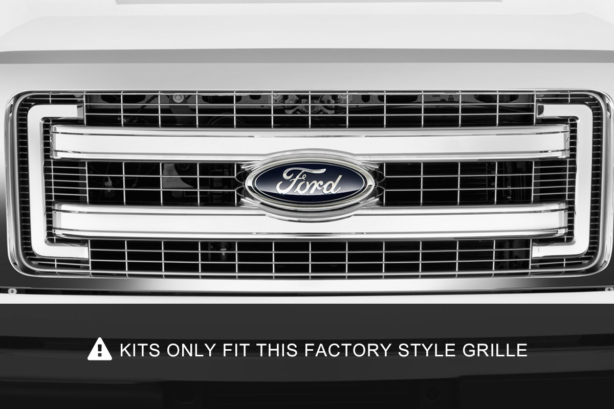 LED Light Kit | Grille Mount | 30" Black Single Row | Ford F-150 (09-14)