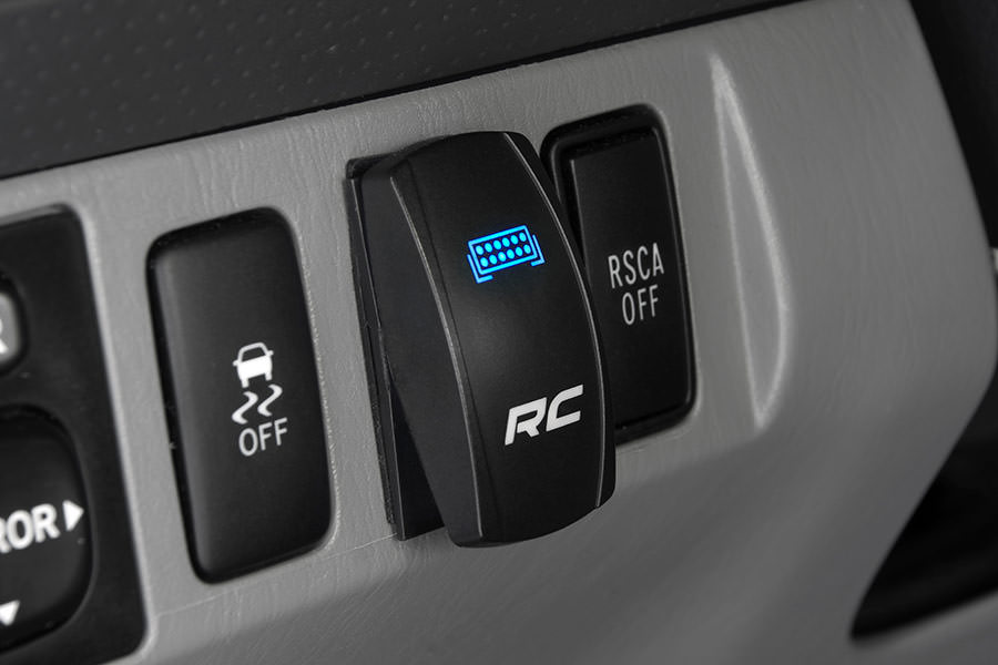 Rocker Switch | 2x1 with Logo | Blue Back Light