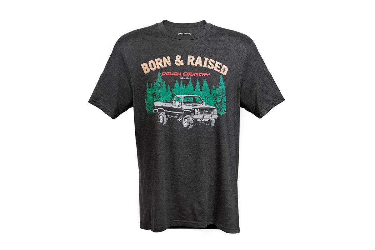 Rough Country T-Shirt | Born & Raised | Black | SM