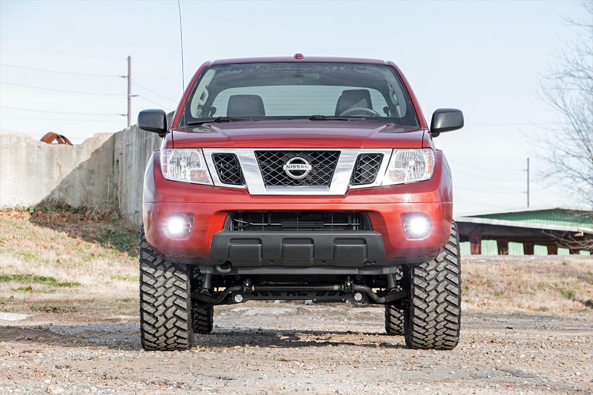 LED Light Kit | Fog Mount | 2" Black Pair | Spot | Nissan Frontier (05-20)