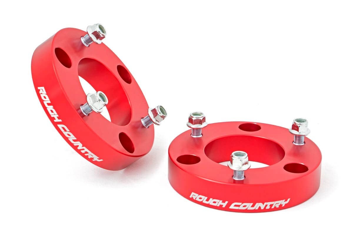 2 Inch Leveling Kit | Red Spacers | Nissan Titan 2WD / 4WD (2004-2024)