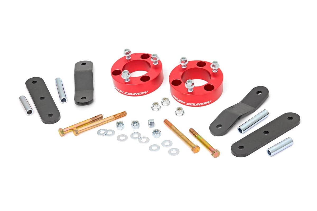 2.5 Inch Leveling Kit | Red Spacers | Nissan Frontier (05-24) / Xterra (05-15) 