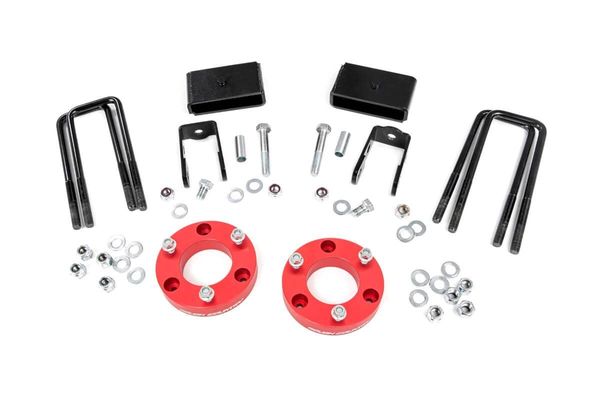 2 Inch Lift Kit | Red Spacers | Nissan Titan XD 2WD / 4WD (2016-2023)