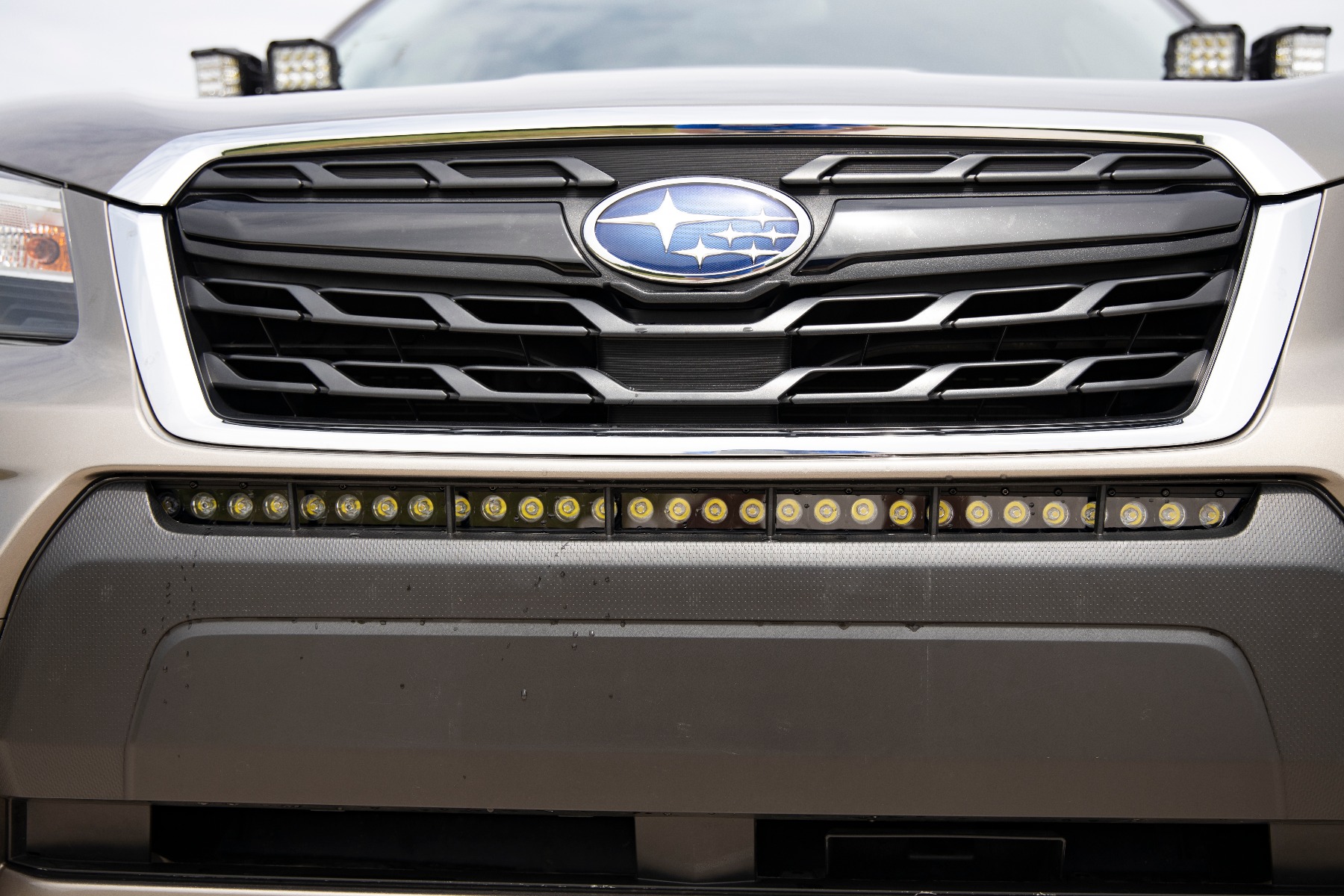 LED Light Kit | Bumper Mount | 30" Black Single Row | White DRL | Subaru Forester (14-18)