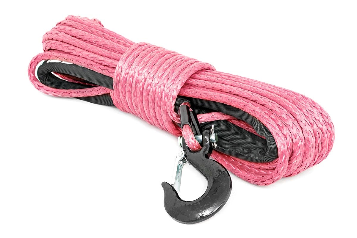 Synthetic Rope | 3 / 8 Inch | 85 Ft Length | Pink