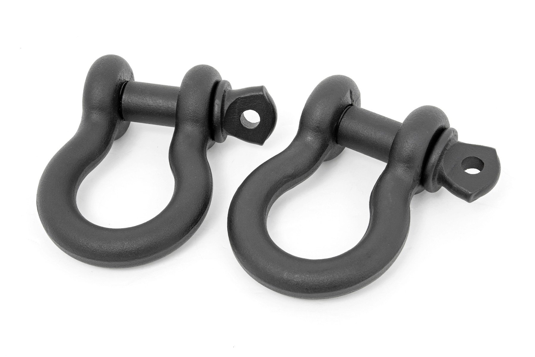 D Ring Shackles | Cast | 3 / 4" Pin | Pair | Black