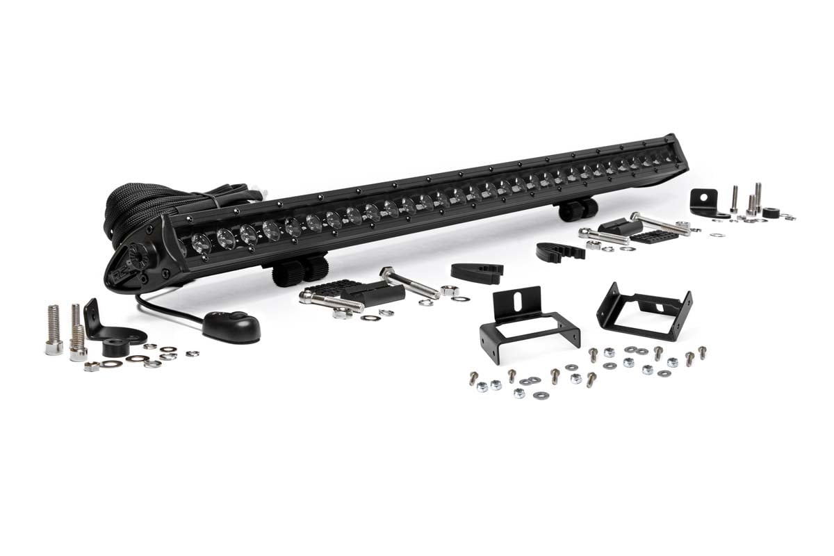 LED Light Kit | Grill Mount | 30" Black Single Row | Ford F-250 / F-350 Super Duty (11-16)