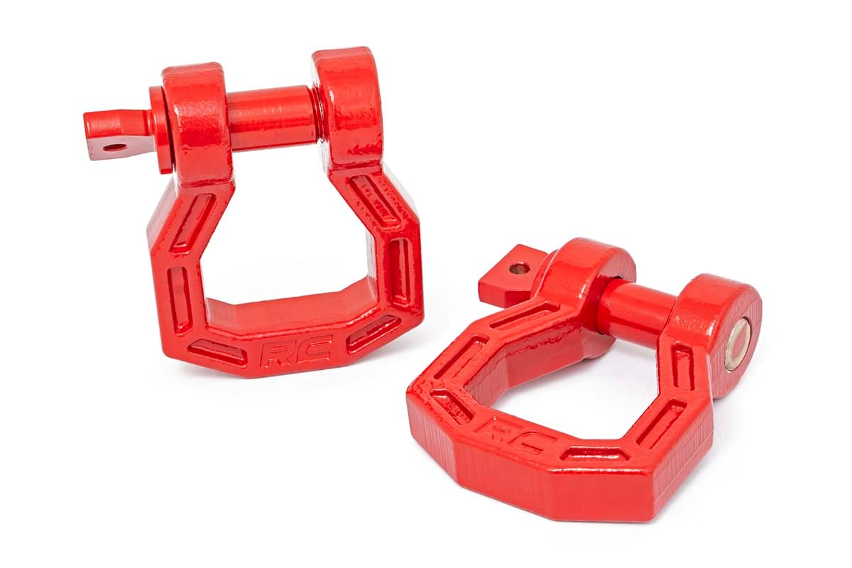 D-Ring | Forged | Pair | Red