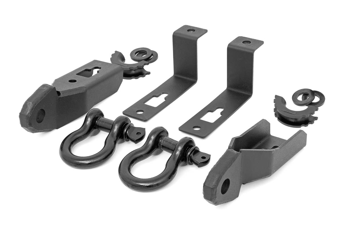 Tow Hook Brackets | D-Ring Combo | Ford Ranger 2WD / 4WD (2019-2023)