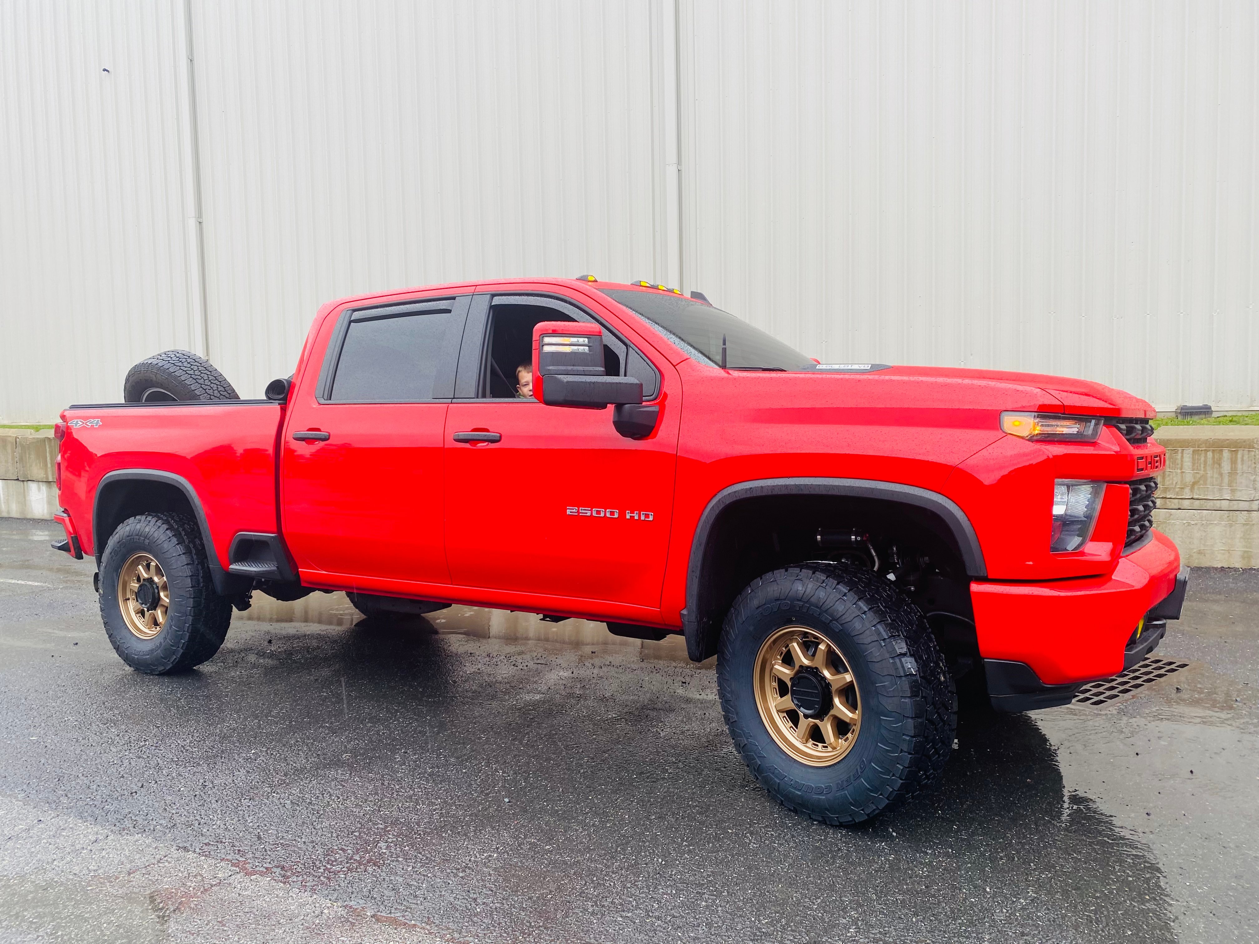 2022 Chevy Silverado 2500 Lifted Red