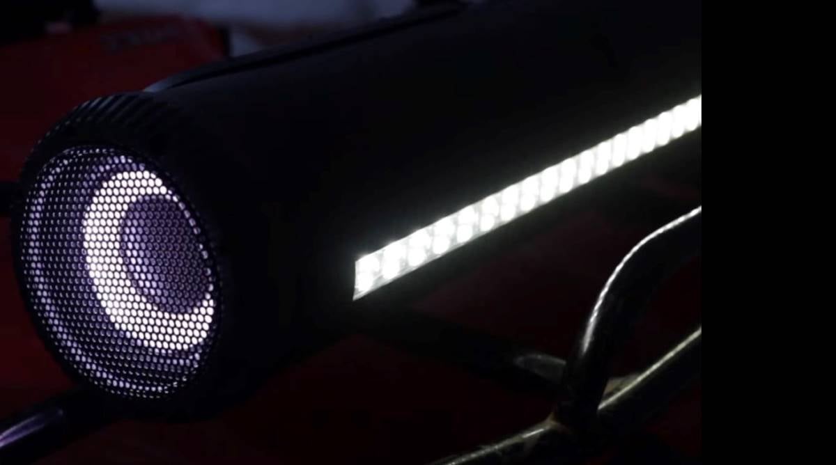 lights, LED soundbar, speaker