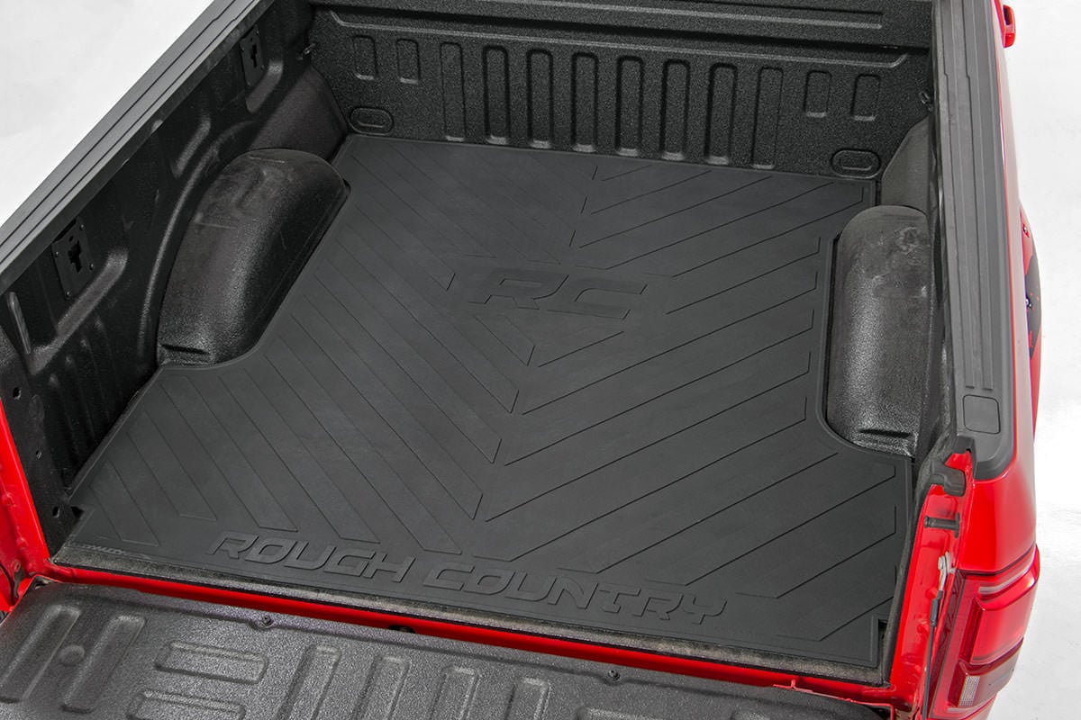 ::Rough Country Rubber Bed Mat for 2004-2014 Ford F-150 | 5'7" Bed - RCM684